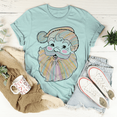 Watercolor Santa Tee-3