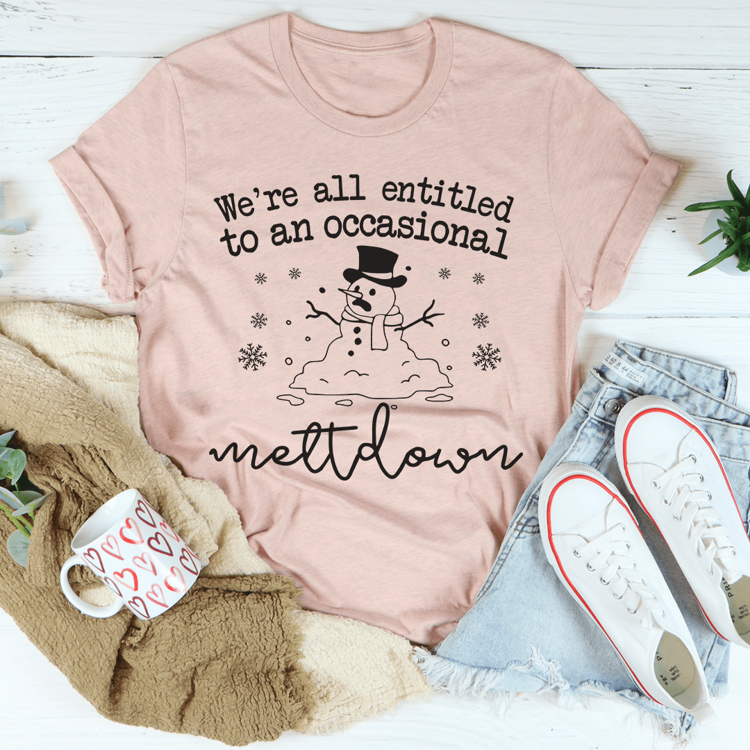 We're All Entitled To An Occasional Meltdown Tee-3
