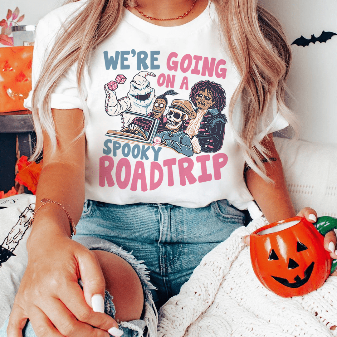 We're Going On A Spooky Trip Tee-3