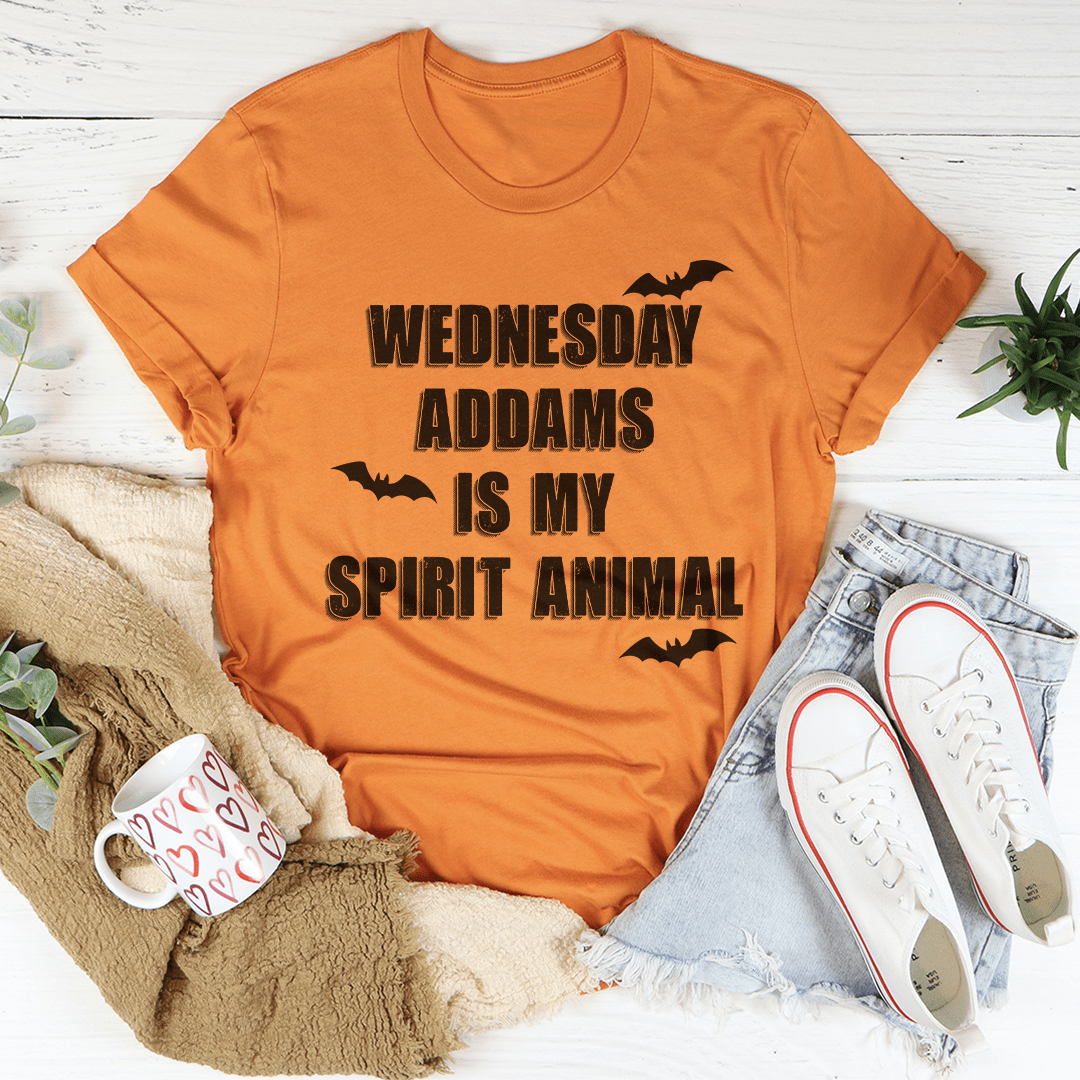 Wednesday Addams Is My Spirit Animal Tee-0