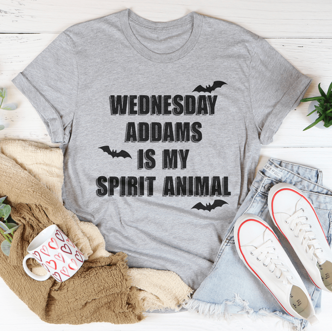 Wednesday Addams Is My Spirit Animal Tee-1