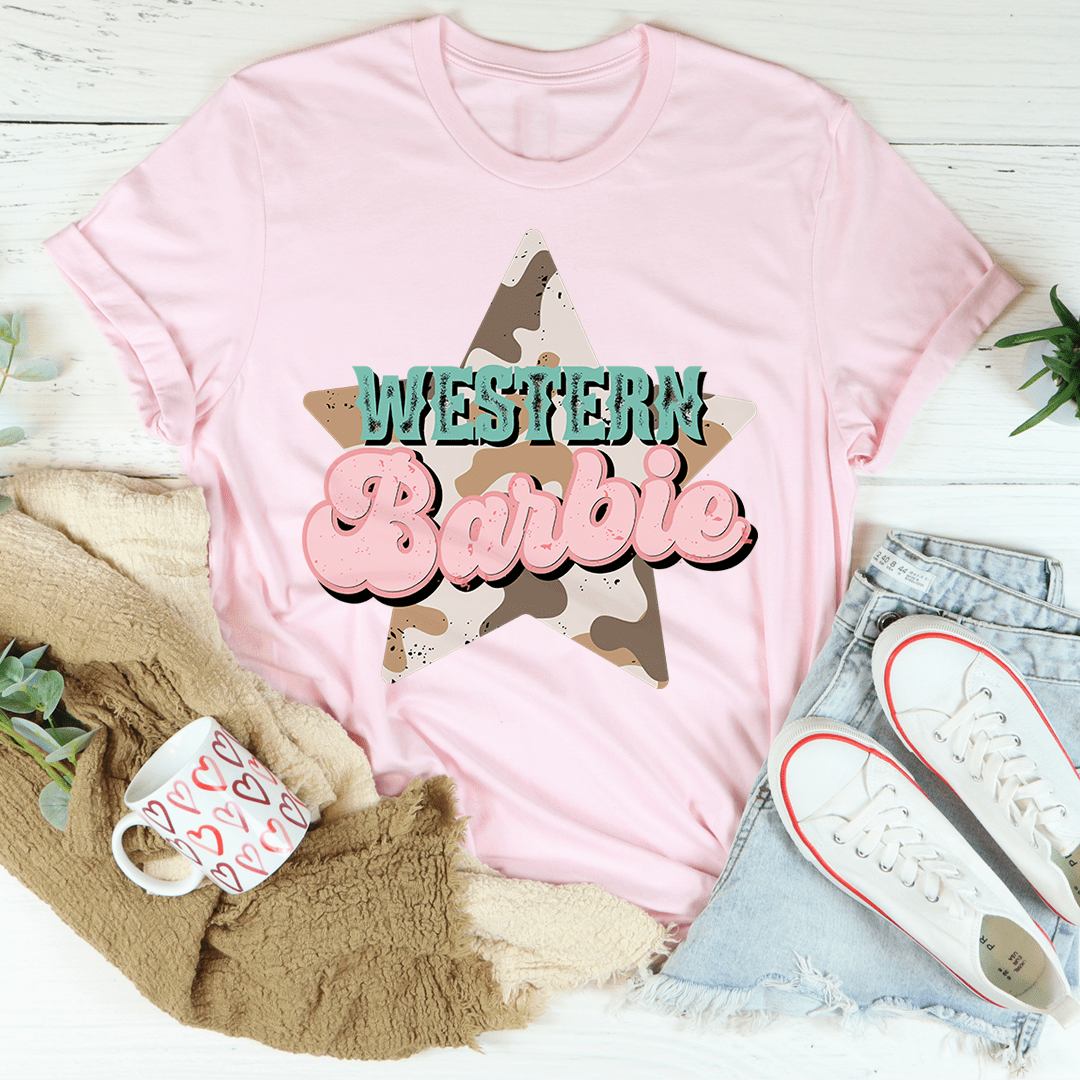 Western Barbie Star Tee-0