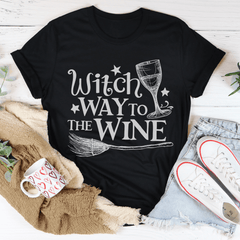 Witch Way To The Wine Tee-2