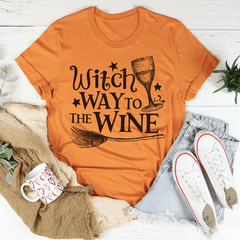 Witch Way To The Wine Tee-1