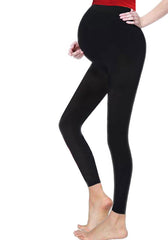 Hugs and Kisses Black Maternity Fit Belly Ladies Leggings-0