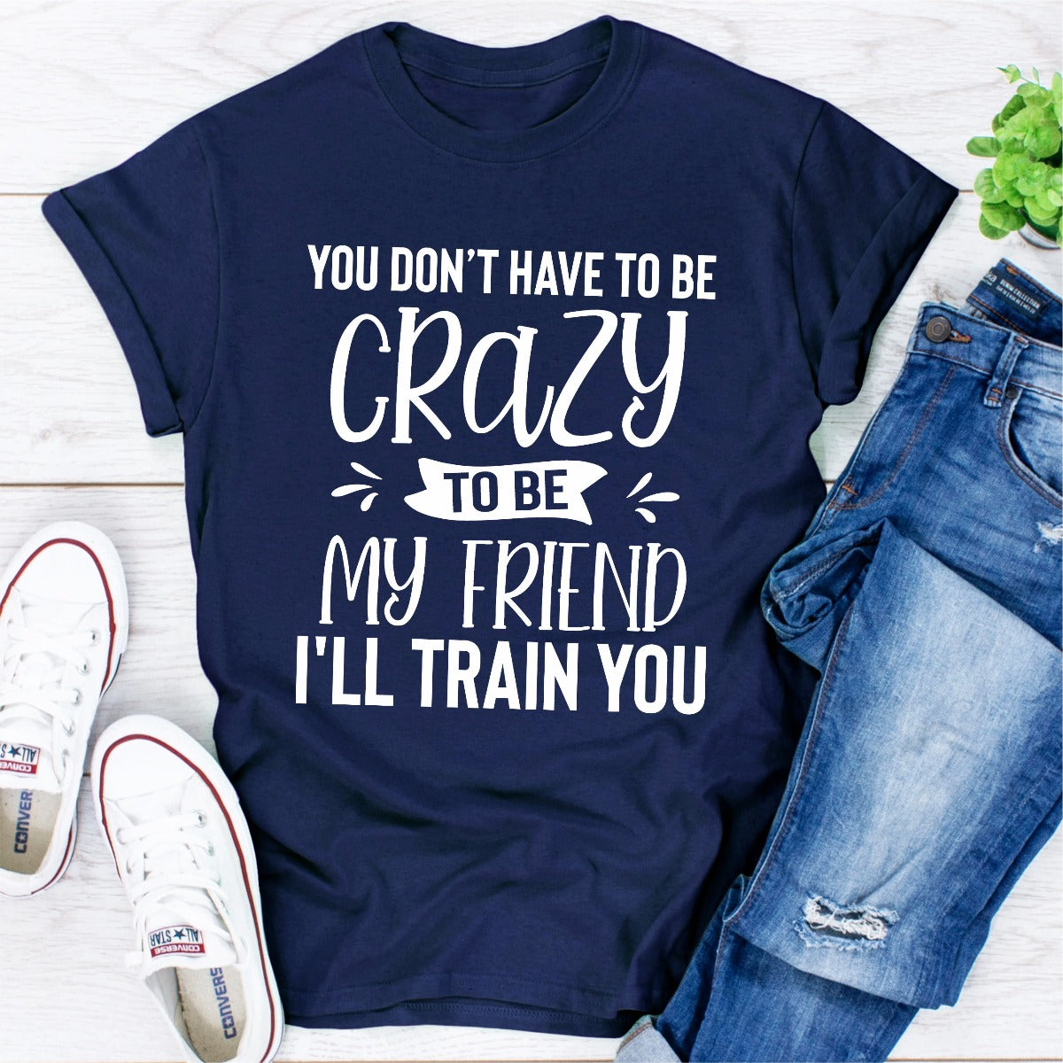You Don't Have To Be Crazy To Be My Friend I'll Train You T-Shirt-13
